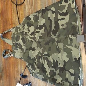 Camo Jean Overall Dress